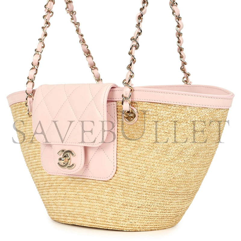 CHANEL MASTER SMALL WOVEN BASKET SHOPPING BAG (36*18*12cm) 